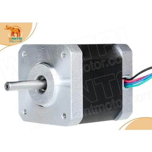 1PC Nema17 0.9degree Stepper Motor 42BYGHM810 4200g.cm 42N.cm 60oz-in 48mm 2.4A CE ROHS ISO 3D Printer Reprap Robot CNC WANTAI