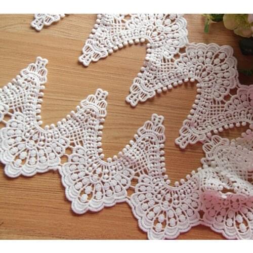 10 yard 11cm 4.33" wide ivory water soluble lace trim ribbon ML25L61