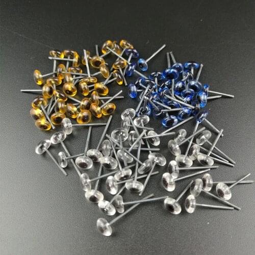150Pairs 5mm Blue/Brown/Transparent Fixed Teddy Glass Eyes Kit Lot Needle Felting Sewing Bear Dolls Craft DIY Tool