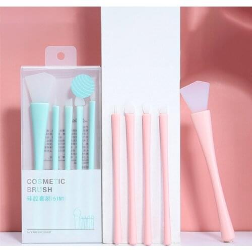 5pcs Professional Silicone Makeup Brushes Facial Mask Brush Eyeshadow Sticks Lip Brushes Face Skin Care Tools Makeup Beauty Tool
