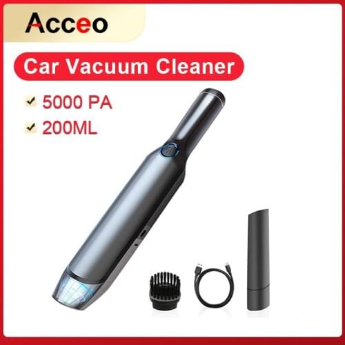 E-ACE Car Vacuum Cleaner 5000Pa Portable Handheld Car Portable Wireless Powerful Auto Mini Vacuum Cleaner For Car & Home Cyclone