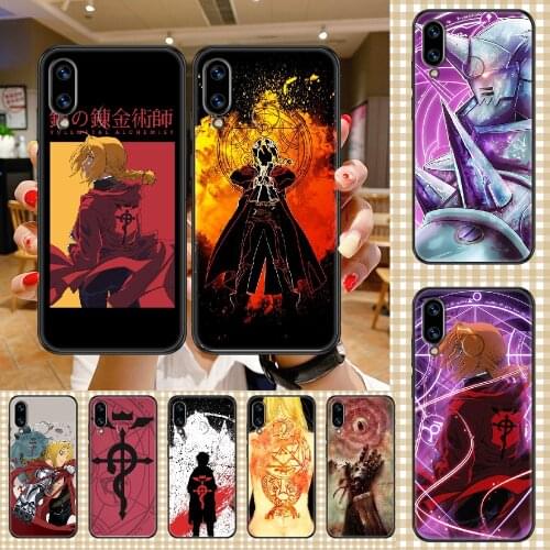 Anime Fullmetal Alchemist Phone case For Huawei Honor 6 7 8 9 10 10i 20 A C X Lite Pro Play black art coque pretty back soft
