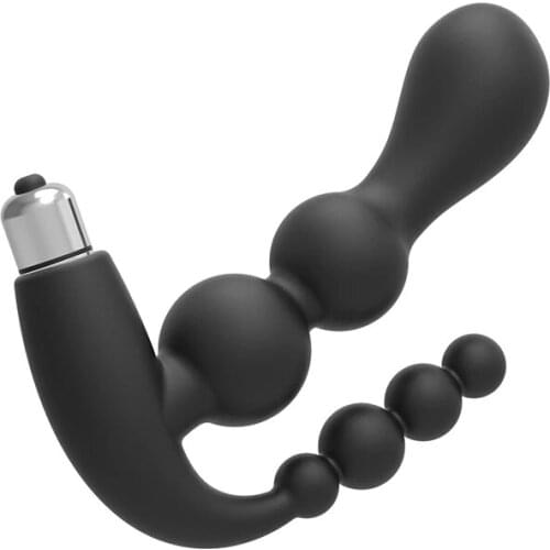 Double Penetration Vaginal+Anal Plug For Women Vibrating Prostate Massage Dildo Butt Plug Sex Toys For Couple Game