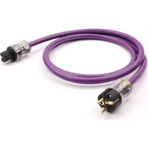 Hifi audio P-029E EU power plug C-029 IEC Female connector AC-313 OFC AC power line eu schuko AC power cable