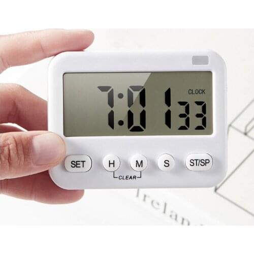 Multifunctional Kitchen Timer Digital Cooking Mute Alarm Vibrating Flashing Light Countdown Clock Home Cooking Supplies