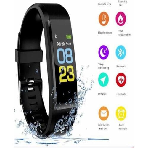 Multi-language fitness tracker Passometer Sleep Monitor Smart Bracelet 115plus