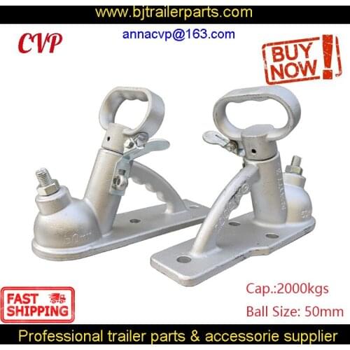 CVP Trailer Coupling 2000kgs Hitch Coupler 50mm Dacromet Coated 2 Holes 3Holes Quick Release RV Parts Camper Caravan Accessories
