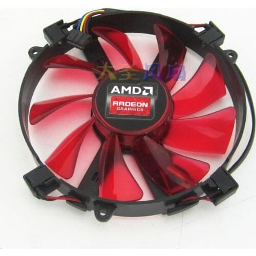 Original R9 295x2 video card fan fd9015u12s 0.55a 12V LED luminous fan