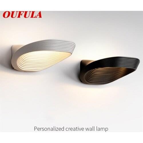 OUFULA Modern Wall Sconces LED Bedside Wall Lamp Creative Decorative For Home Bedroom Living Room Dining Room
