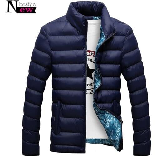 Parka Men Fashion Winter Jacket Men Clothes 2019 Stand Collar Male Parka Jacket Solid Thick Mens Winter Jackets and Coats Parkas
