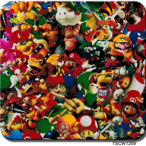 Free shipping 0.5*2M/10M cartoon hydrographics hydro dipping film water transfer printing films TSCW1259