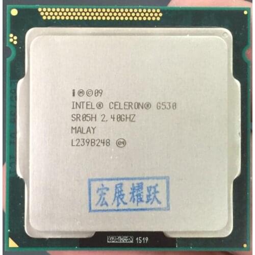Intel Celeron G530 CPU 2M Cache, 2.40GHz LGA 1155 TDP 65W desktop processor PC computer Dual-Core CPU