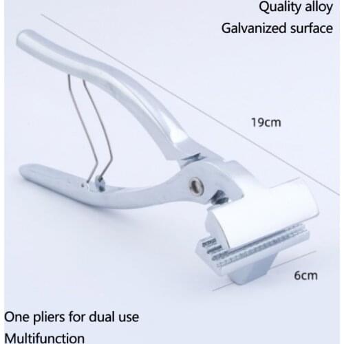 Wide 6cm Alloy Art Tool Professional Canvas Pliers with Spring Return Handle, Mating Jaws, Canvas Stretching Tool