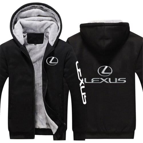 LEXUS Logo 2021 Autumn Winter Print Harajuku Sport Hip Hop Male Hoodies Casual Sweatshirt Popular Coat College Thicken Jacket