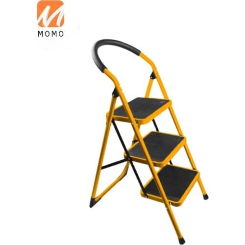TOLSEN 62683 150kgs Yellow Folding Steps Steel Ladder
