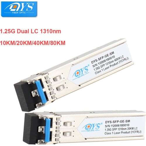 Universal 1000Base-LX Gigabit SFP Mini GBIC Transceiver modules 1.25G SMF 1310nm Dual Duplex LC SFP Module