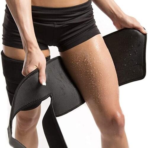 2 Pairs Leg Shaper Slimming Sauna Thigh Trimmers Warmer Slender Slimming Wrap Leg Shaping Weight Lossing Neoprene Compress Belt