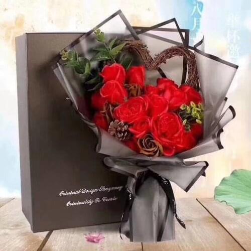 20Pcs/Lot Wrapping Paper Clear Border Flower Wrapping Paper Wrapping Paper Bouquet Florist Supplies Gift Wrapping Materials