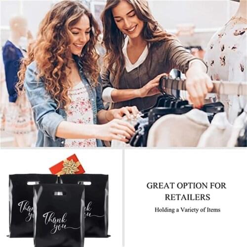 5/10pcs Thank You Bags Packaging Gift Bags 12X15 Die Cut Handles For Boutique Retail Goodie Wrapping Books Clothes Bags