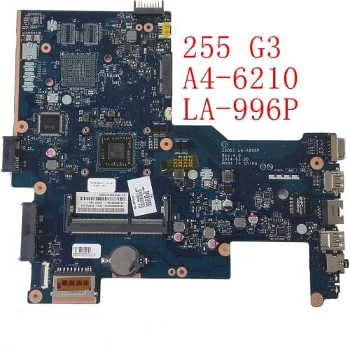 764001-001 764001-501 764001-601 UMA w A4-6210 CPU LA-A996P Motherboard for HP 255 G3 NoteBook PC