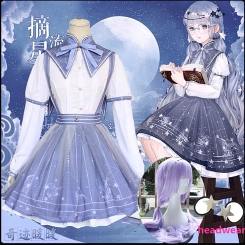 Anime Cosplay Love Nikki Costume Nikki Sissy Maid Dress Outfit Women Japanese Sweet Gothic Lolita Halloween Costumes