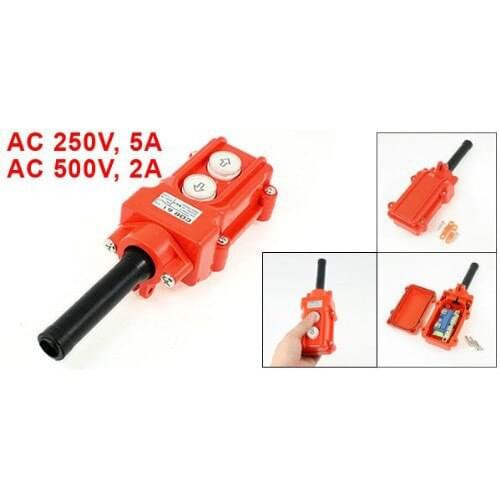 AU04 -Water Proof Hoist Crane Pendant Up Down Station Pushbutton Switch
