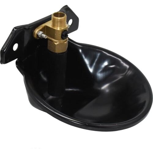 Automatic sheep water bowl Stainless steel drinking goat lamb drinker water bowl with copper valve 20 mm pipe farming equipment