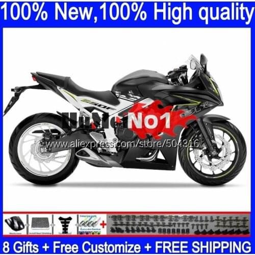 CBR650F For HONDA CBR650 CBR 650 F 109MC.7 CBR 650F 2011 2012 2013 2014 2015 2016 black glossy CBR-650F 11 12 13 14 15 Fairing