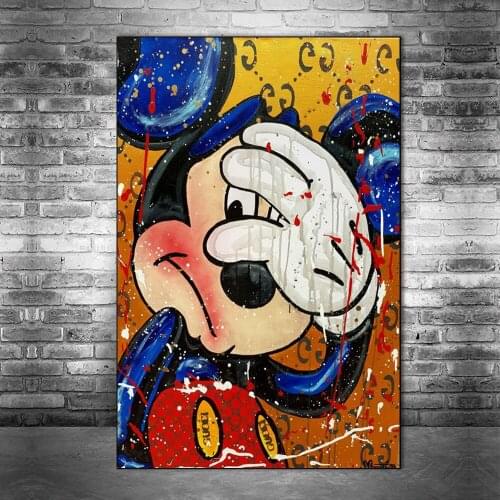 Disney Graffiti Mickey and Minnie Diamond Painting Diamond Mosaic Embroidery Cross Stitch Kits Home Decor