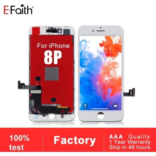 EFAITH 20 PCS No Dead Pixel 100% Guarantee For iPhone 8P 8 Plus LCD With 3D Touch Screen Replacement High Quality Pantalla