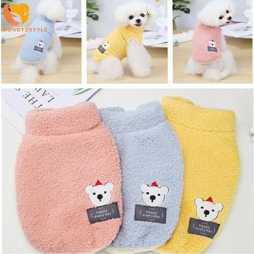 Dog Fleece Vest Winter Pet Clothes Autumn Warm Dog Jacket Vest Puppy Cat Coat Cute Snowman Christmas Costume Chihuahua Outfits