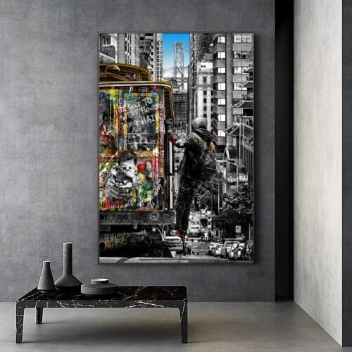 Graffiti Pop Art Canvas Painting Graffiti Pop Art Posters and Prints Wall Art Picture for Living Room Home Decoration Cuadros