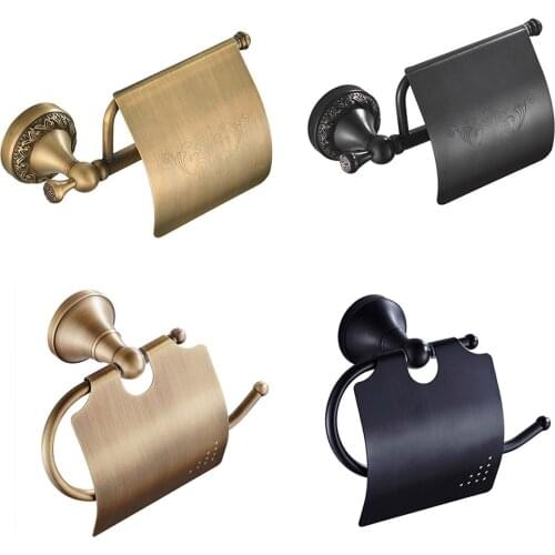 Brass Toilet Paper Holders Roll Napkin Holder Bathroom Shelf for Toilet Paper Bathroom Toilet Accessories Storage Organizer