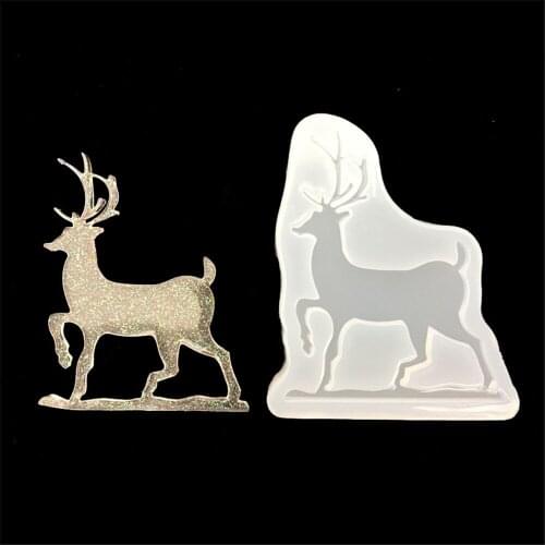 Small Sika Deer Silicone Decorating Molds Cake Silicone Mold Sugarpaste Candy Chocolate Gumpaste Clay Mould