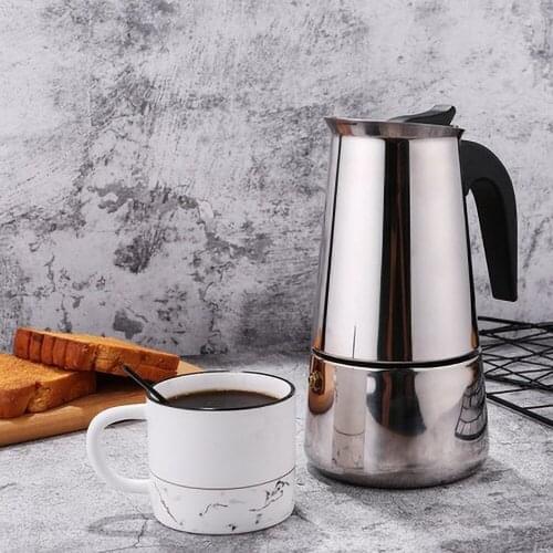 Stainless Steel Espresso Latte Percolator Stove Top Coffee Maker Mocha Pot