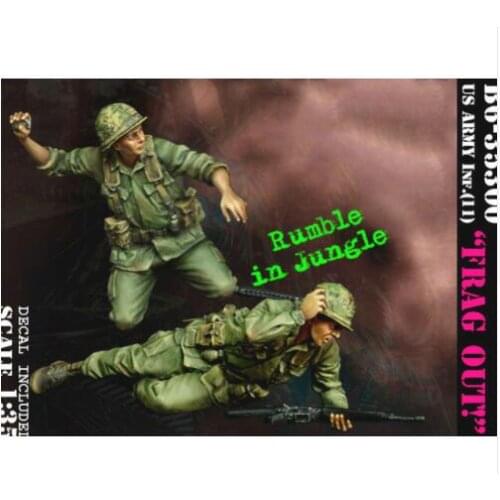 New Unassembled 1/35 US Army Infantry - Frag Out soldier figure Resin Kit DIY Toys Unpainted resin model