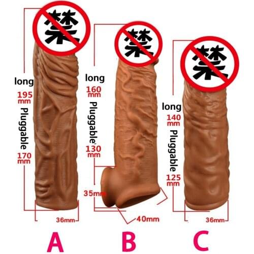 Penis Pump Penis Extender Penis Condoms Dick Silicone Spike Braces Penis Attachment Sex Toy Penis Enlargement Penis Sleeve Adult