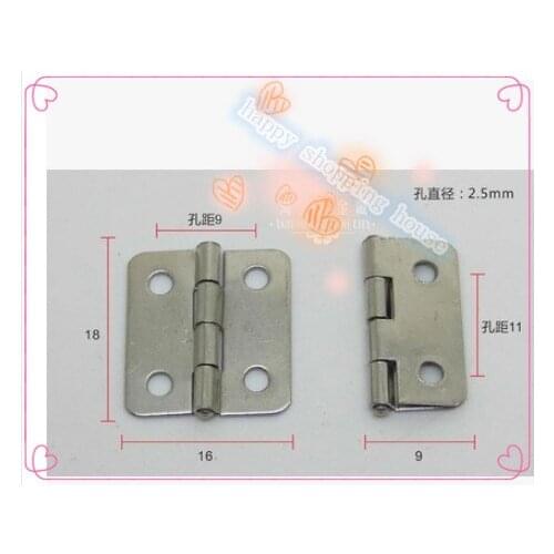 Hinges for wooden wine box & decorative Silver hinge corner crafts gift box 18mmX16mmx0.5mm