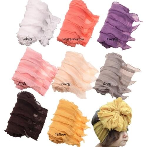 24PCS 4.2inch Width Lace Headband Baby Grils Hair Accessories Elasticheadbands Hair bows Headband Baby Turban Supplies