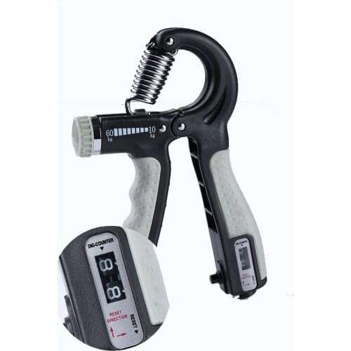 R-Shape Adjustable Countable Hand Grip Strength Exercise Gripper with Counter Durable Hand Strength Exercise Fitness Tool