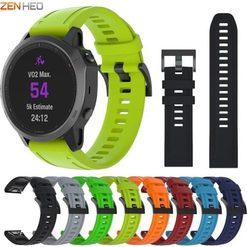 20mm Silicone Strap for Garmin Fenix 6S/6S Pro Smart Watch Band Quick Release Easy Fit Watchband for Garmin Fenix 5S/5S Plus