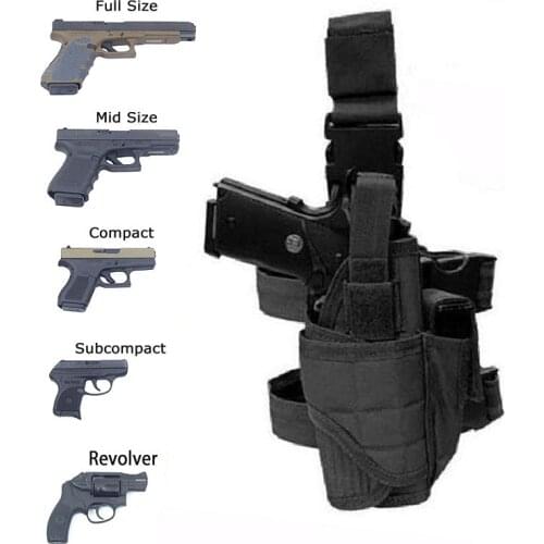 Universal Airsoft Tactical Drop Leg Thigh Gun Pistol Holster Military Glock Beretta Handgun Pouch Holster Hunting Accessories