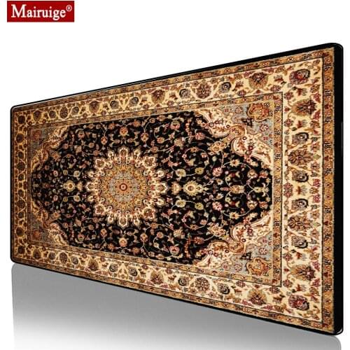 Bohemian Vintage Persian Rug Mouse Pad Gamer Desk Mat Large Keyboard Pad Gaming MousePad 90x40cm/80x30cm for Laptop Table Pads