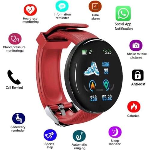 Portable Men And Women Waterproof Smart Color Screen automatic watch Round Bluetooth Intelligent clock Waterproof Sport Tracker