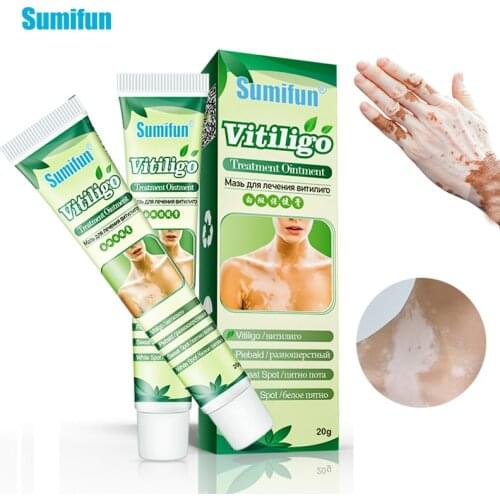 1Pcs 20g Vitiligo Treatment Ointment Antibacterial Cream Remove White Spots Marks Mycosis Treatment Herbal Medical Plaster