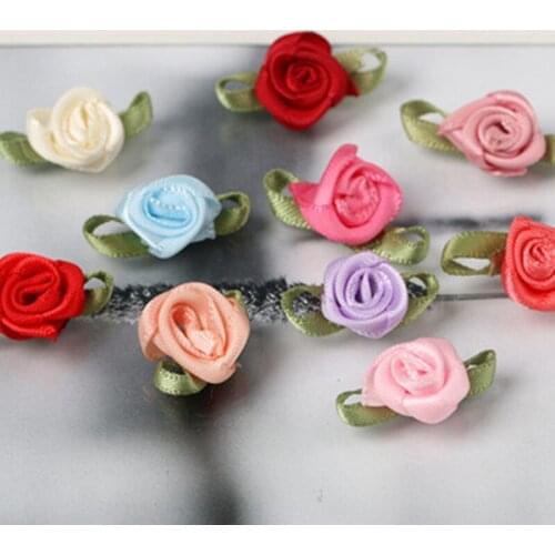 10PCS rose flowers Hair Accessories DIY Flower Bouquet Flowers Decorations No Hair clips for headband Wedding party headdress