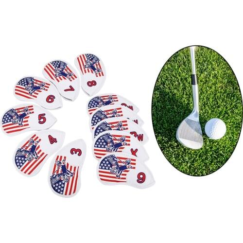 11pcs Portable Golf Iron Head Covers Women Men Putter Headcovers Protection
