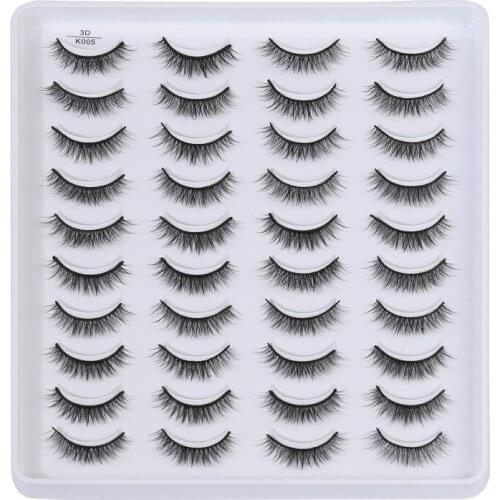 20 pairs eyelashes natural makeup eyelashes dancing eyelashes small bunch of eyelashes ladies makeup tools