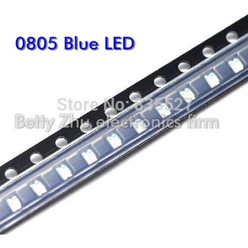 500PCS/LOT 0805 SMD Blue LED light-emitting diode 2012
