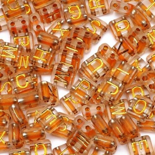 8x9mm Mixed Letter Acrylic Beads Square Two Hole Loose Spacer Alphabet Beads For Jewelry Making Diy Tila Bracelet Necklace